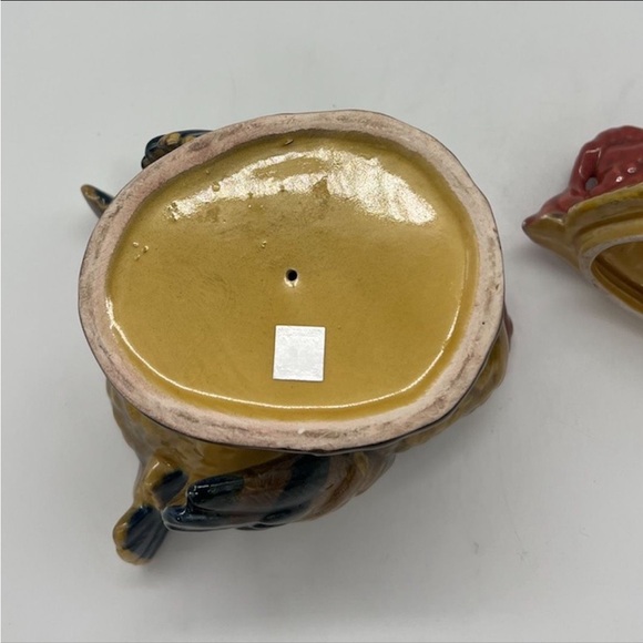 Vintage Napcoware Turkey Candle Holder Covered Dish Set Thanksgiving Table Decor - Picture 12 of 16